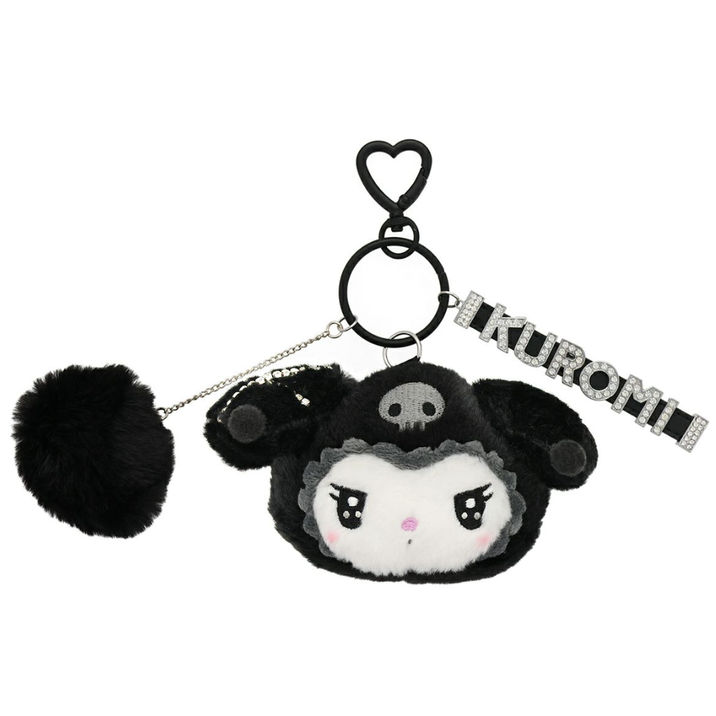 Sanrio Plush Keychain Twin Idol Black Alphabet