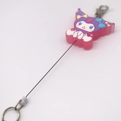 Sanrio 三丽鸥梦风系列橡胶卷轴钥匙扣
