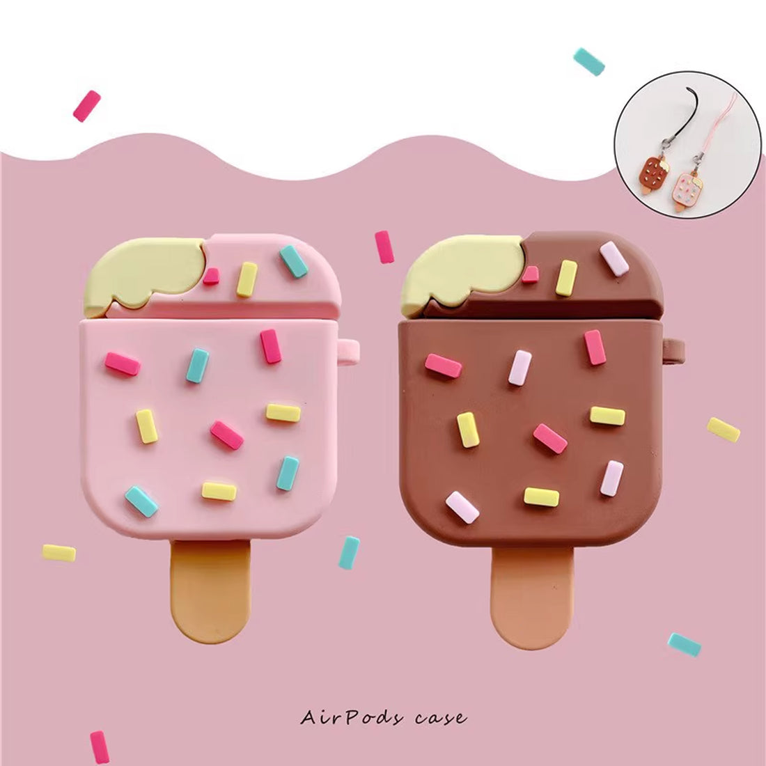 Silicone Ice Cream Aipods Case