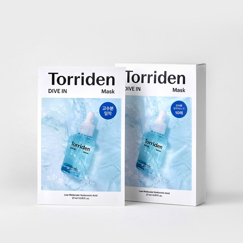 Torriden DIVE-IN 微分子玻尿酸保湿面膜 10 片