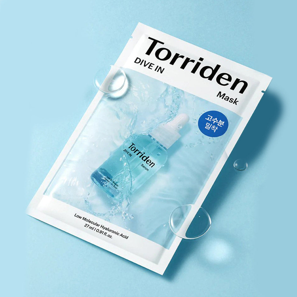 Torriden DIVE-IN Low Molecular Hyaluronic Acid Mask Pack 10pcs+3+1