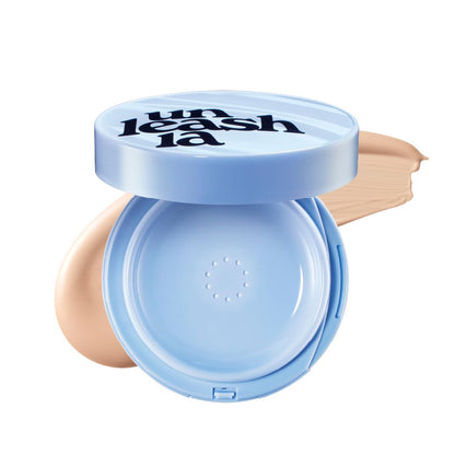 Unleashia Babe Skin Baby Blue Cushion provides high coverage with a lightweight, semi-matte finish-21C