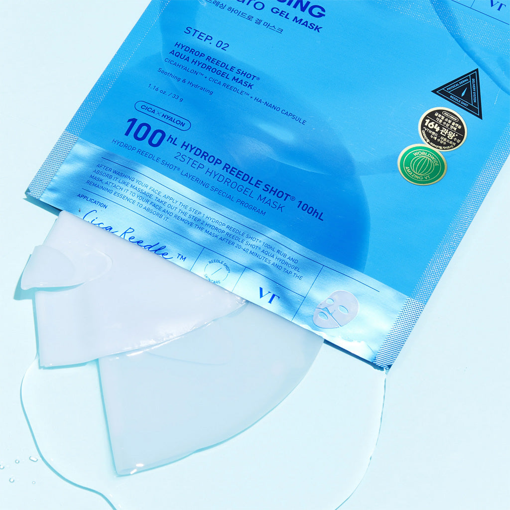 VT Hydrop Reedle Shot 100hL 2 Step Hydrogel Mask 1pc