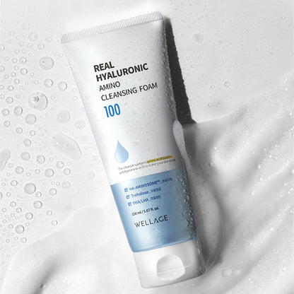 WELLAGE Real Hyaluronic Amino Cleansing Foam 150ml