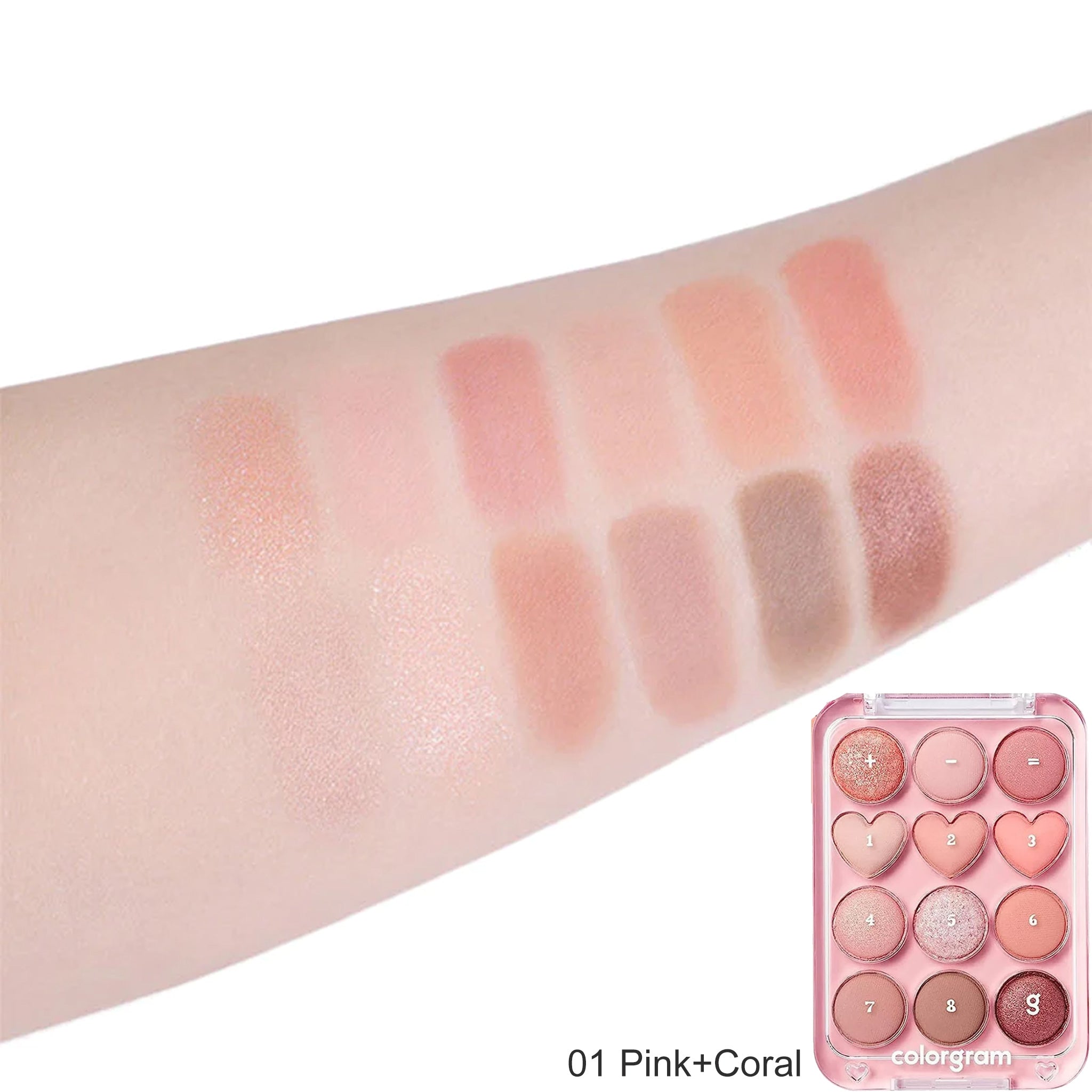 colorgram Pin Point Eyeshadow Palette 3 Types