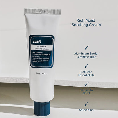 dear, klairs Rich Moist Soothing Cream 80ml