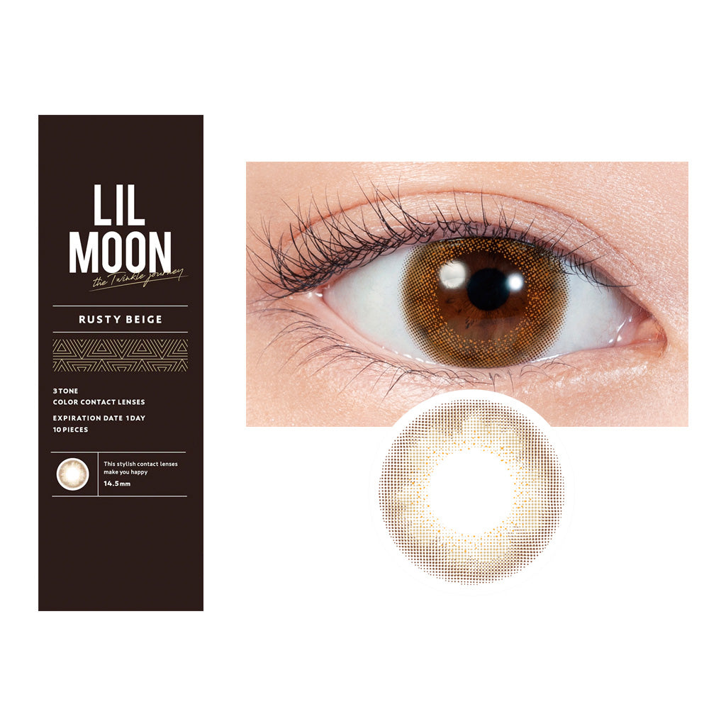 LIL MOON 1Day Contact Lenses-Rusty Beige 10pcs