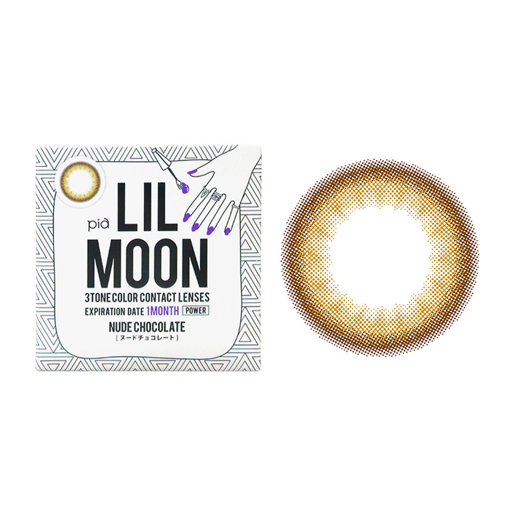 LIL MOON 1Month Contact Lenses-Nude Chocolate 1pc