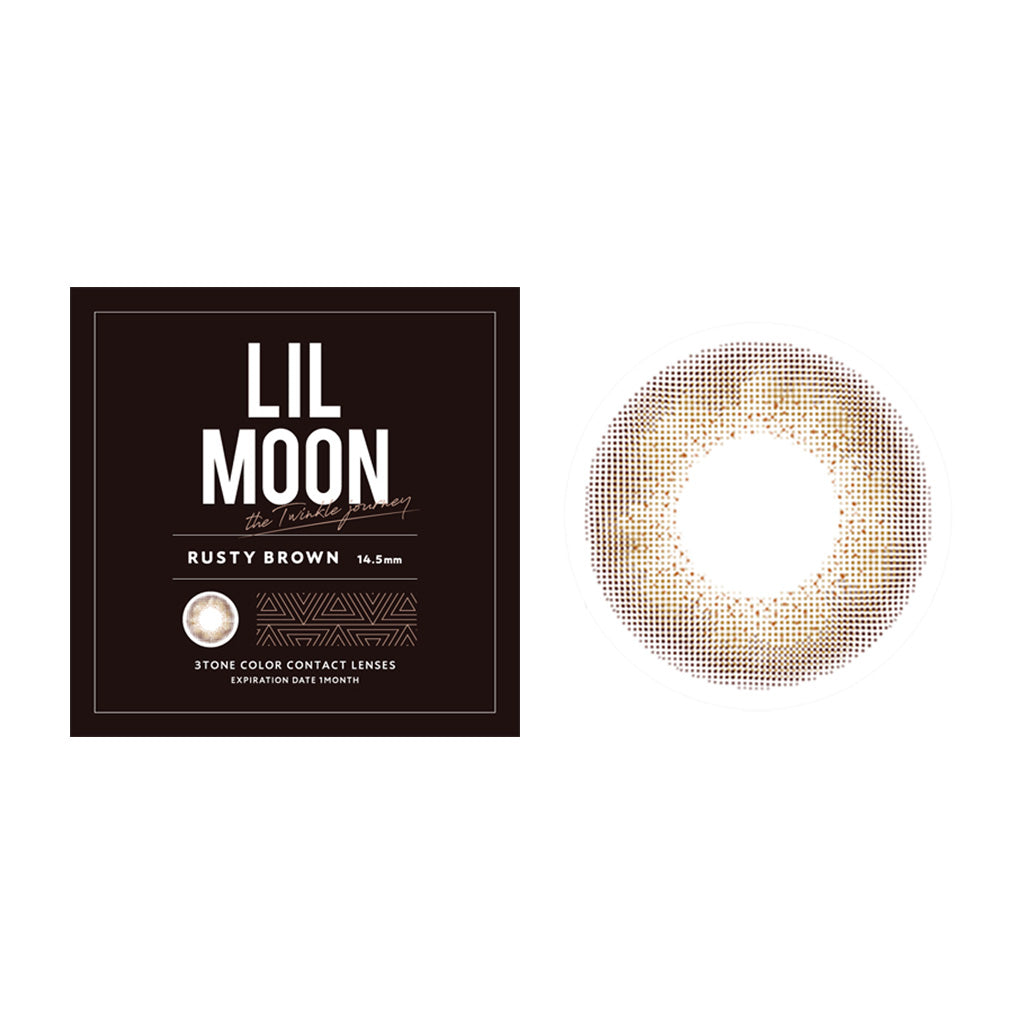 LIL MOON 1Month Contact Lenses-Rusty Brown 1pc